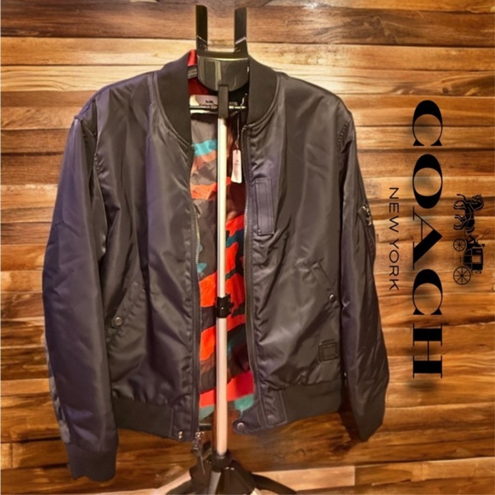 🔥NWT🔥 Coach New York MA-1 Bomber Jacket – Men’s XL💜💙🩵💚💛🧡❤️🩷